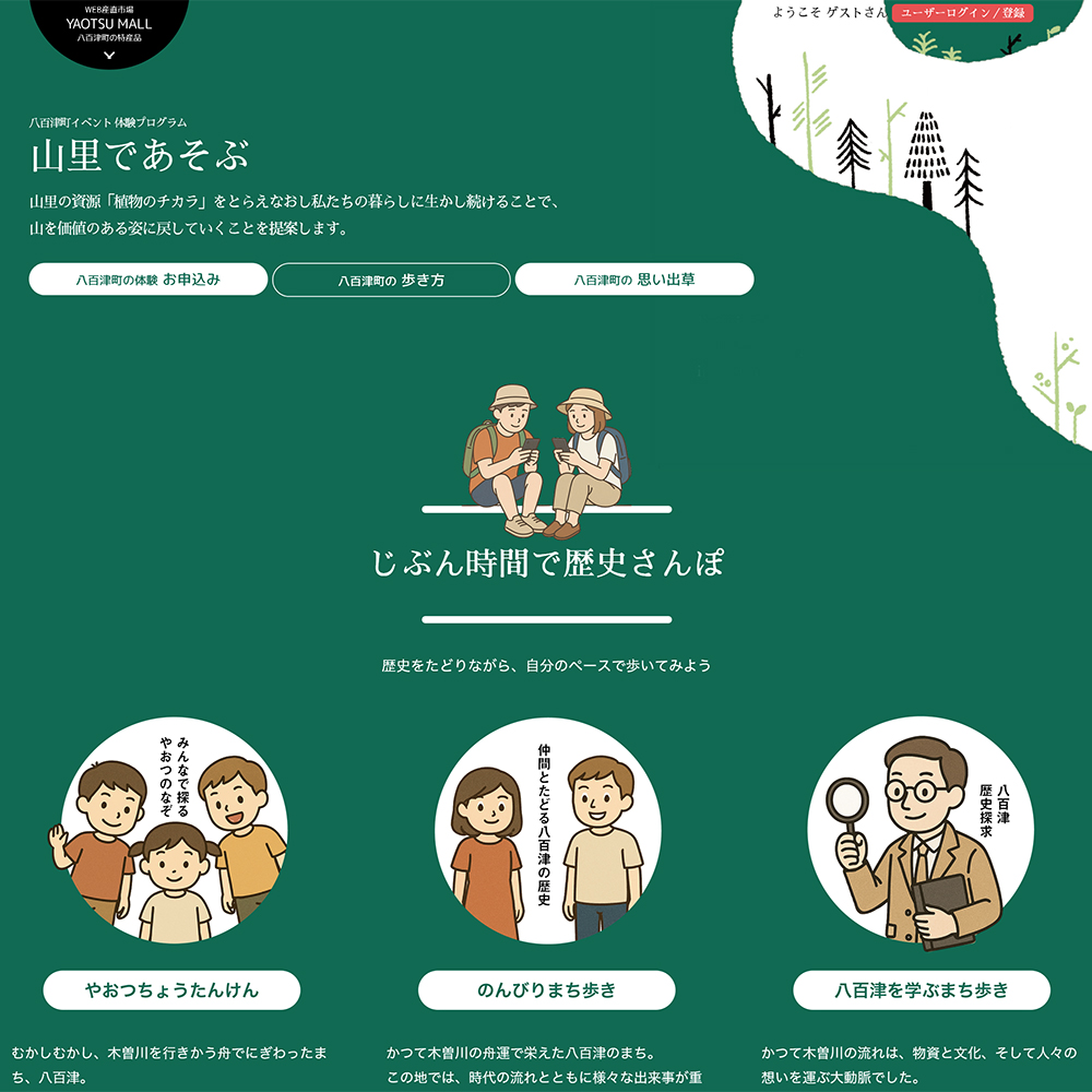 八百津町のあるき方　遊び方