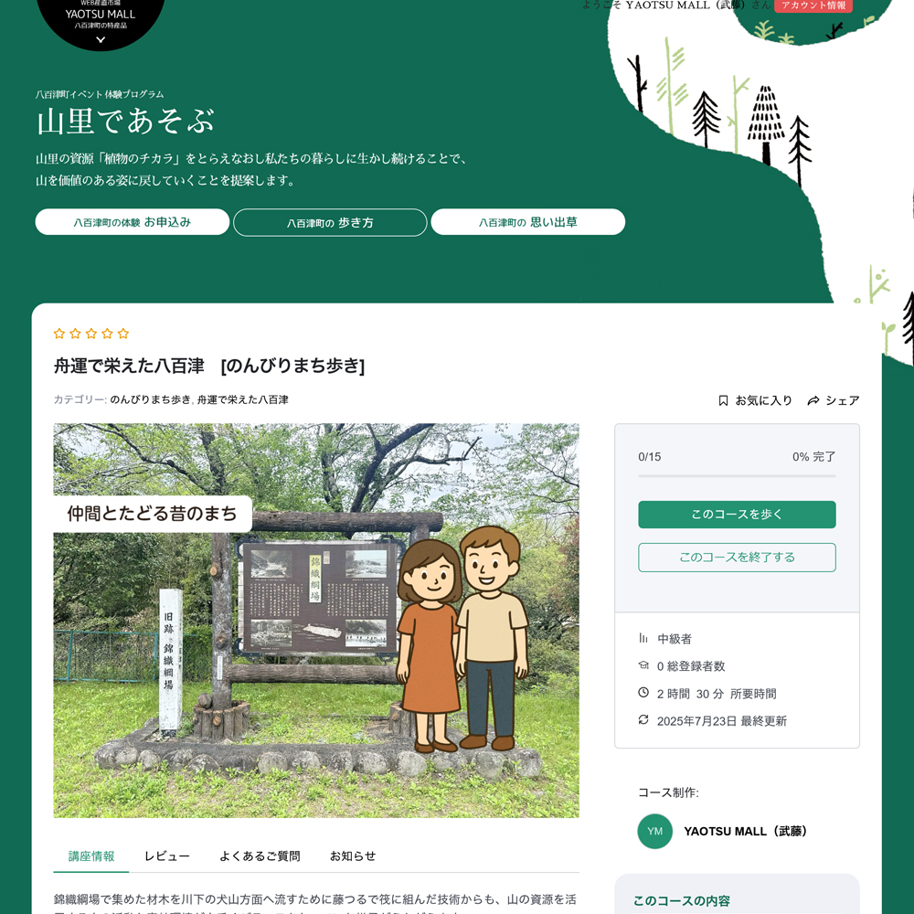 八百津町のあるき方　遊び方