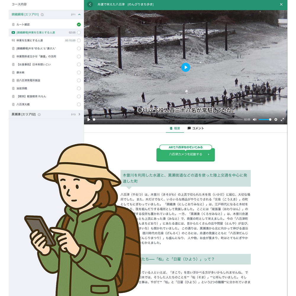 八百津町のあるき方　遊び方